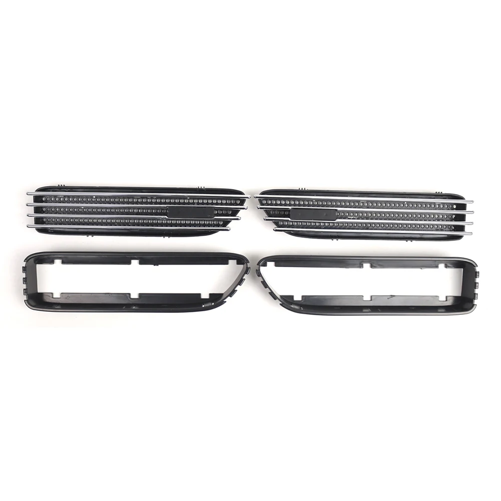 

For Automotive Upgrades Fender Vent Grille Car Exterior Grille Installation Easy Installation Waterproof Design Wear-resistant