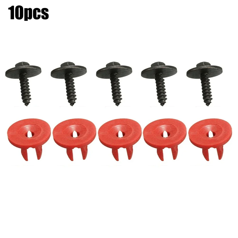 

5pcs Screws+Grommets FOR Ford Focus For Galaxy For S60 For Jaguar Engine Cover Clips Bottom Cover Shield Guard Car Fastener