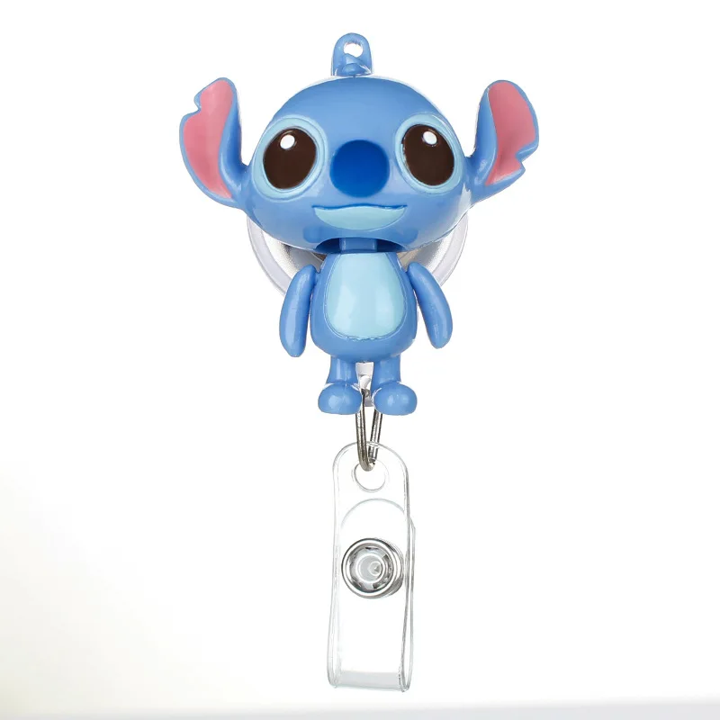 Disney 3D Toy Story Stitch Porta carte d'identità Scalabile Toggle Clip Carta dei dipendenti Dottore Infermiere Pettorale Porta carte per autobus per studenti