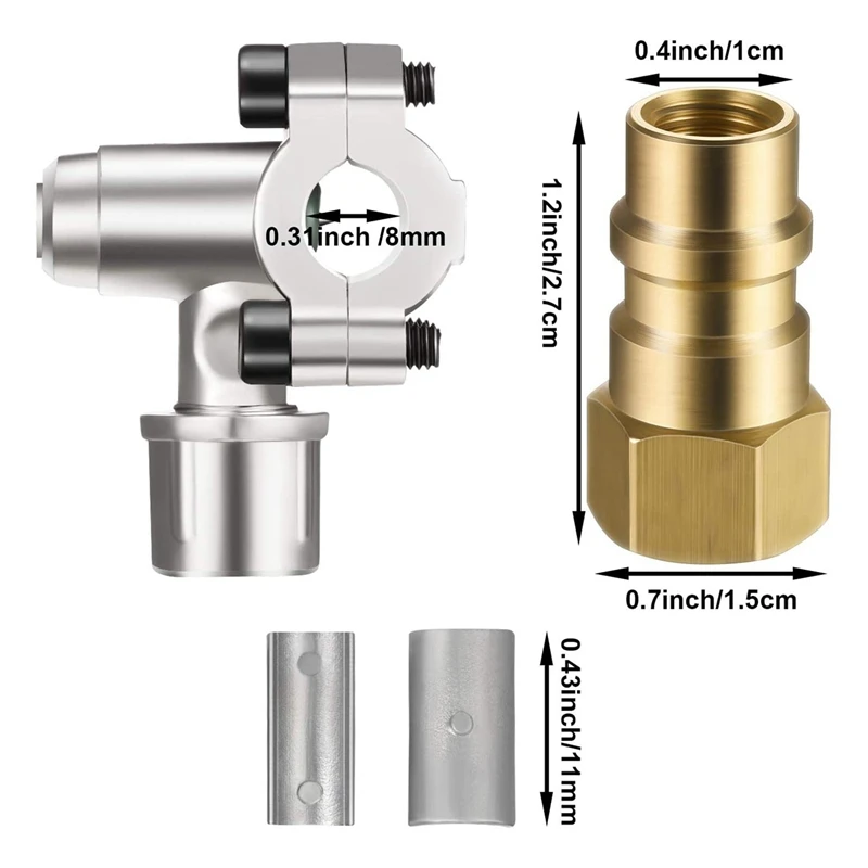 2 Sets Air Conditioning Retrofit Valve With Dust Cap Converts R12 To R134A Piercing Tap Valve Replace Auto Accessories