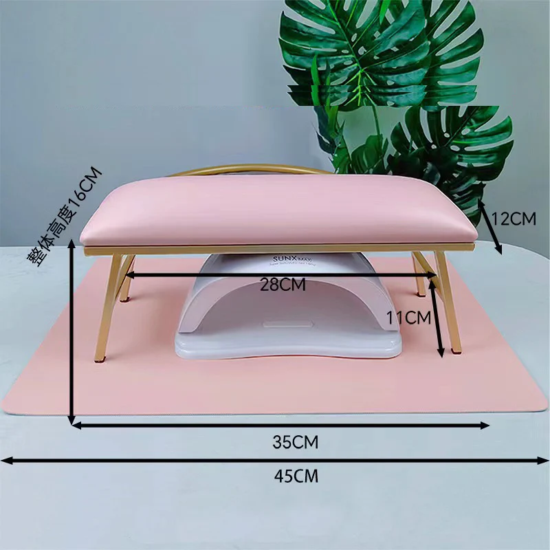 

Pink Set Nail Hand Rest Set Nail Cushion Pillow Manicure Stand Are Rest for Nails Nail Table Manicure Table Nail Mat