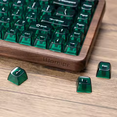 Womier WD75 QMK/VIA Wooden Gaming Keyboard 8000mAh Tri-Mode Wireless Mechanical Custom RGB Hot Swappable Keyboard