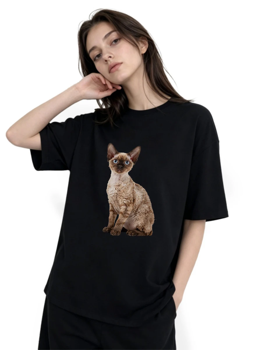 T-shirt à imprimé animal, décontracté, pour un style épanoui et dynamique, idéal au quotidien, respirant, infroissable, absorbant, doux, flatteur, audacieux