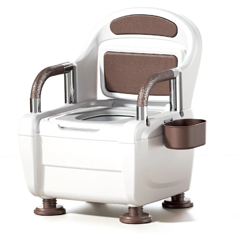 Elderly indoor mobile toilet pregnant women bedside seat portable toilet chair deodorant potty adult night artifact
