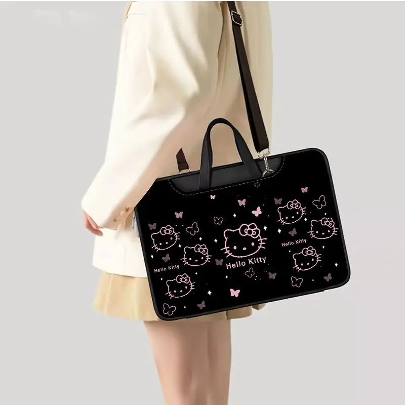 Kawaii Hello Kitty Sanrio Student Cartoon Leuke Computer Opbergtas Platte Plaat Beschermhoes Notebook Handtas Cadeau voor meisjes