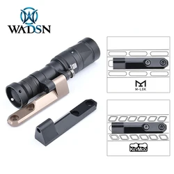 WADSN M340 M640 Flashlight M-LOK KEYMOD Rail Metal Turn Over Mount Tactical Hunting Weapon Light Base Scout Light Accessories