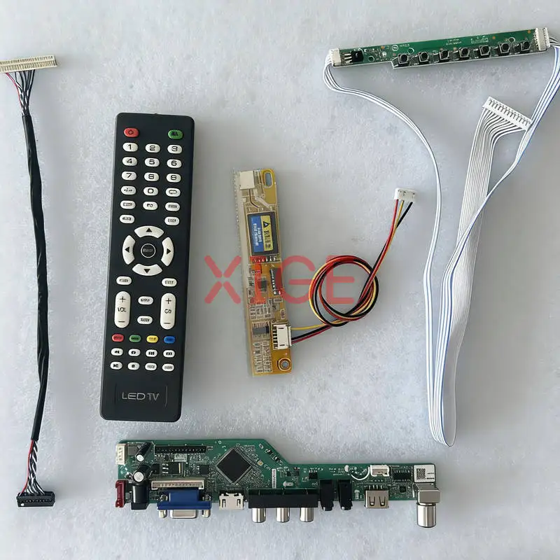 

Display Screen Controller Drive Board Fit LQ160E1LW04 LQ160E1LW02 LVDS 30-Pin 1-CCFL HDMI+VGA+AV+USB 1280*1024 1280x1024 DIY Kit