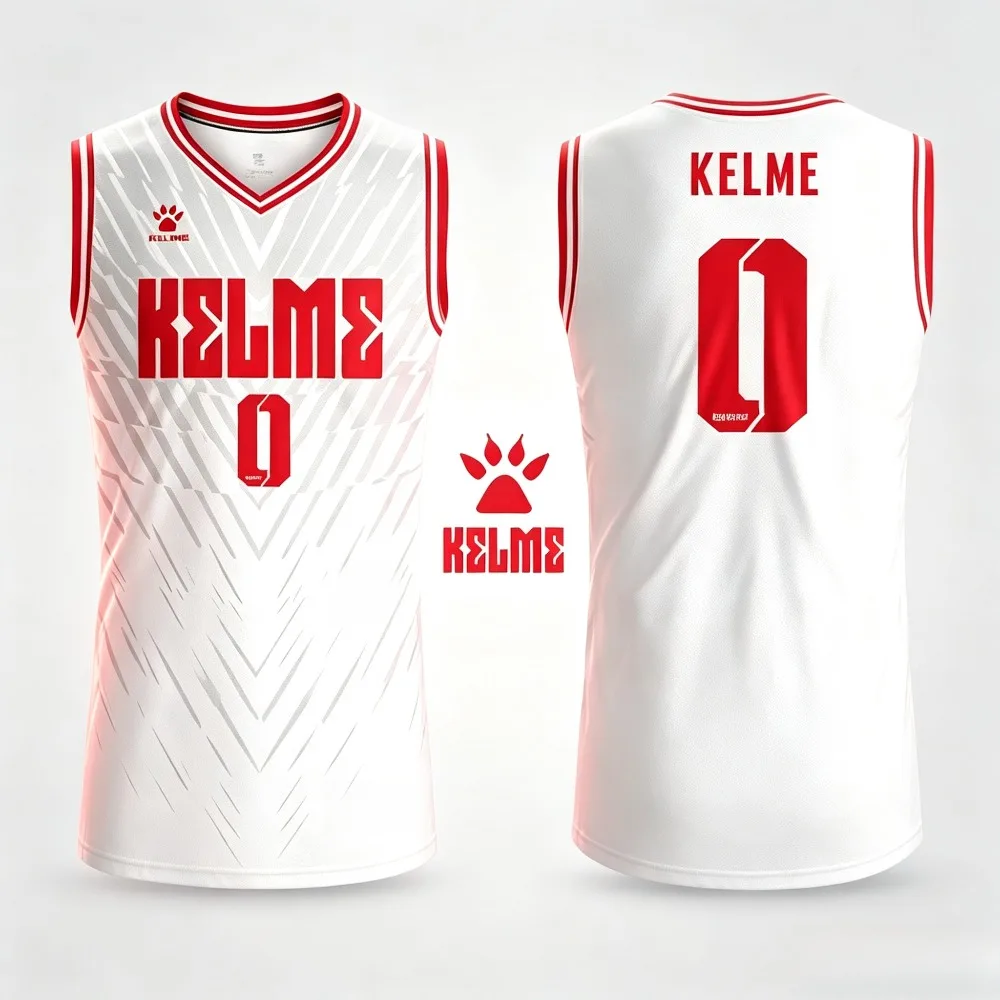 KELME Men’s Short-sleeve T-shirt Vest Made From Kappa’s Proprietary K-DRY Moisture-wicking and Quick-drying Fabric for Rapid