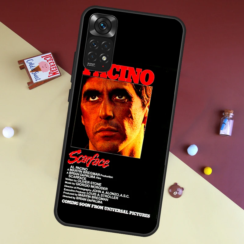 Scarface 1983 film Al Pacino For Xiaomi Redmi Note 11 Pro Case For Redmi Note 8 9 12 10 Pro 9S 10S 11S 9A 9C 10C Cover