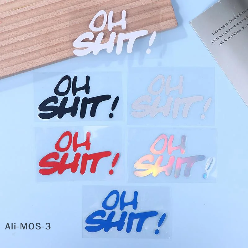 【S】صائق فينيل مقاوم للماء للدراجات النارية، قطعة واحدة من ملصقات الحروف المضحكة للخوذة والسكوتر والسيارة، لاصق متين #3