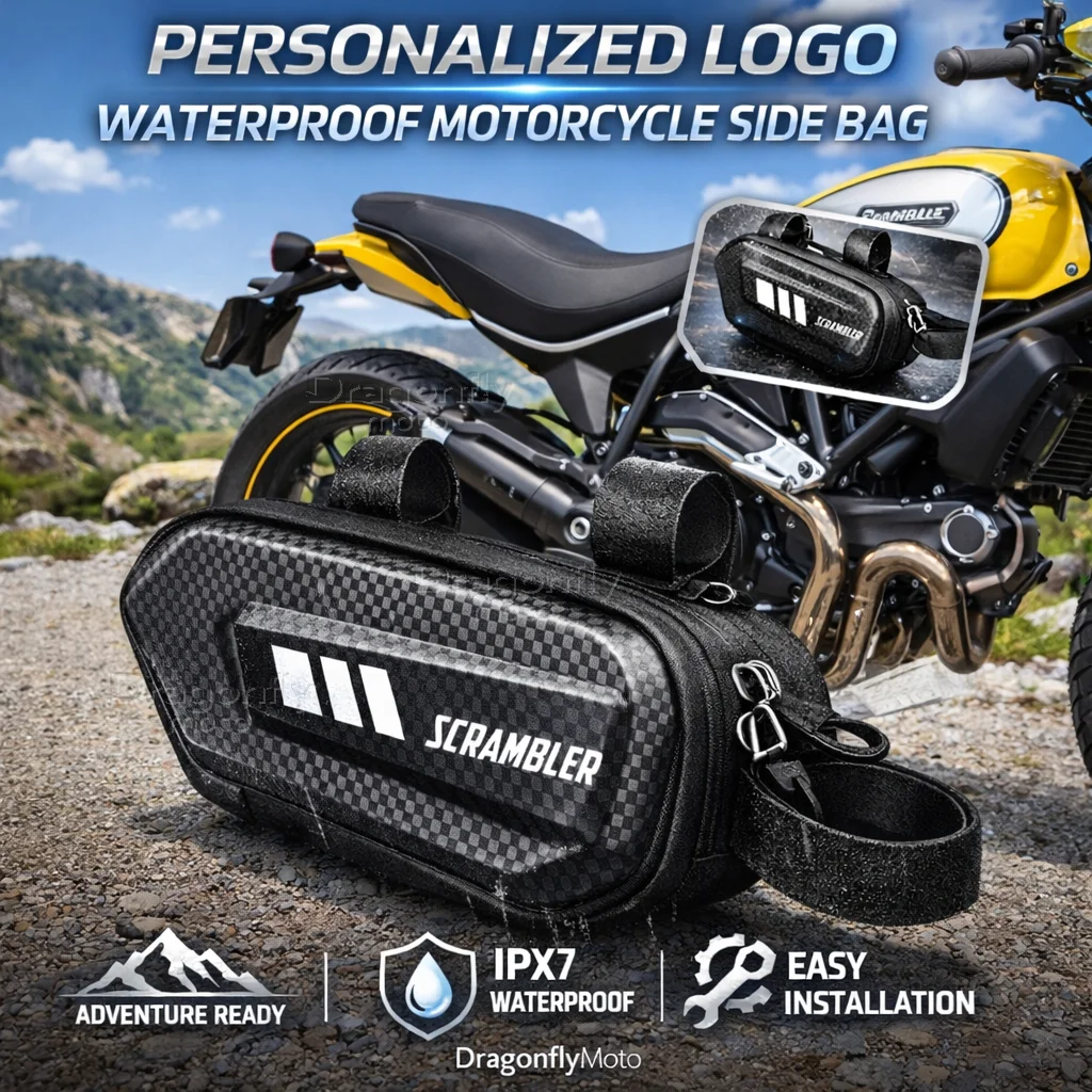 

For Ducati Scrambler 400 800 1100 2014-2019 Motorcycle Side Bag Personalized Logo Waterproof Hard Shell Saddlebag