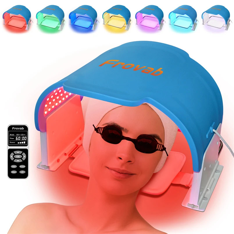 7 Colors Silicone LED Mask Phototherapy Facial Removal LED Face Mask near Infrared Therapy Anti Aging Wrinkle Skin Rejuvenation