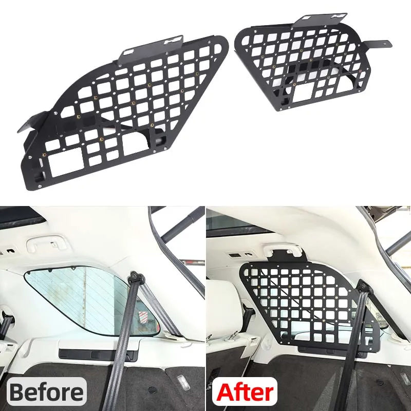 

2piece set Aluminum alloy black For Land Rover Discovery 5 LR5 2017+ car trunk both sides bag rack Car modification accessories