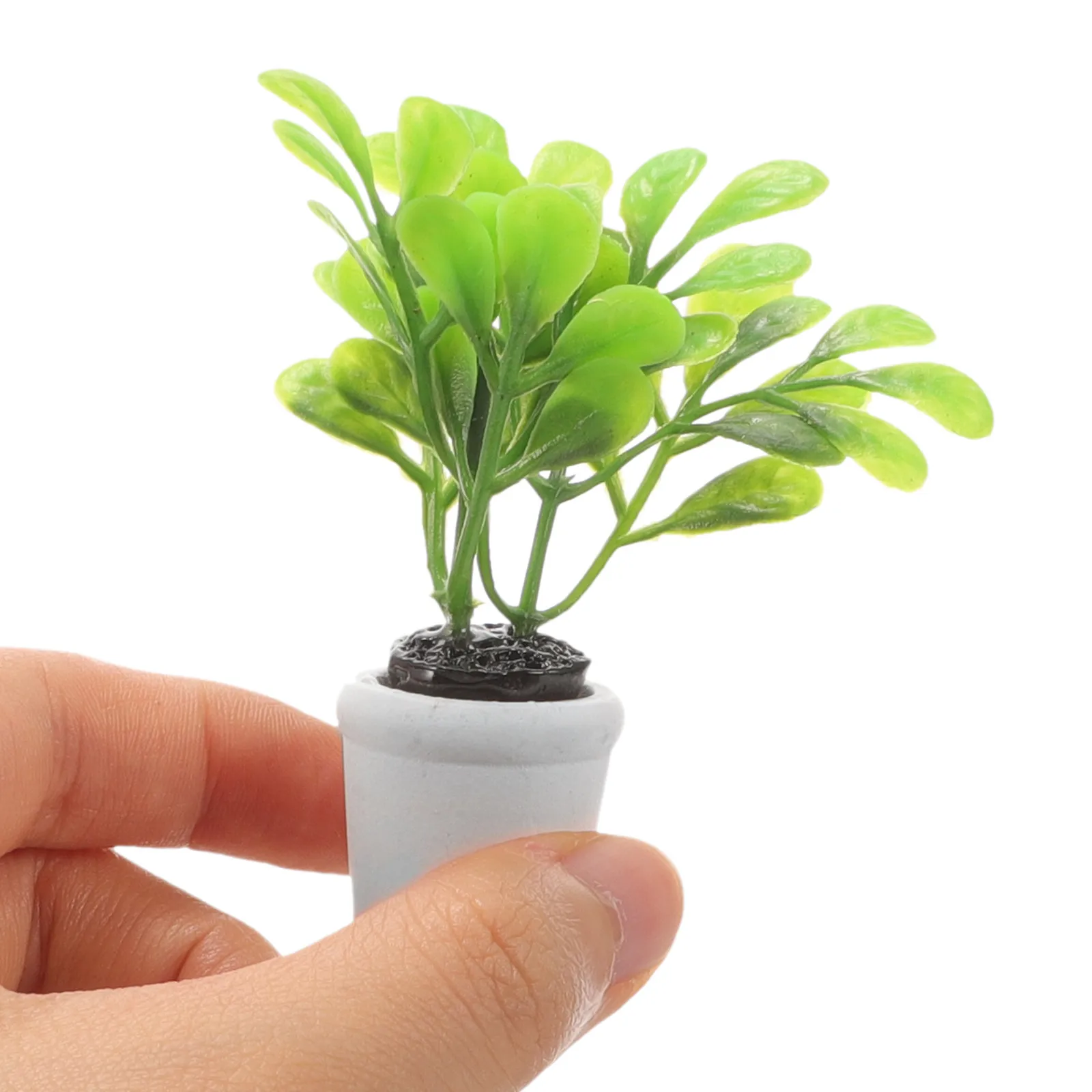 

Mini Potted Plants Set for Dollhouse Miniature Decorations Tiny Realistic Artificial Plants Home Table Centerpieces Desk Dining