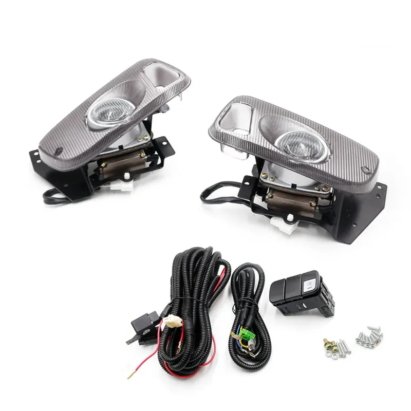 Luces antiniebla amarillas/transparentes para Honda Civic 92 - 95 2/3DR EG, faros antiniebla Led H3, juego completo de bombillas de 12v