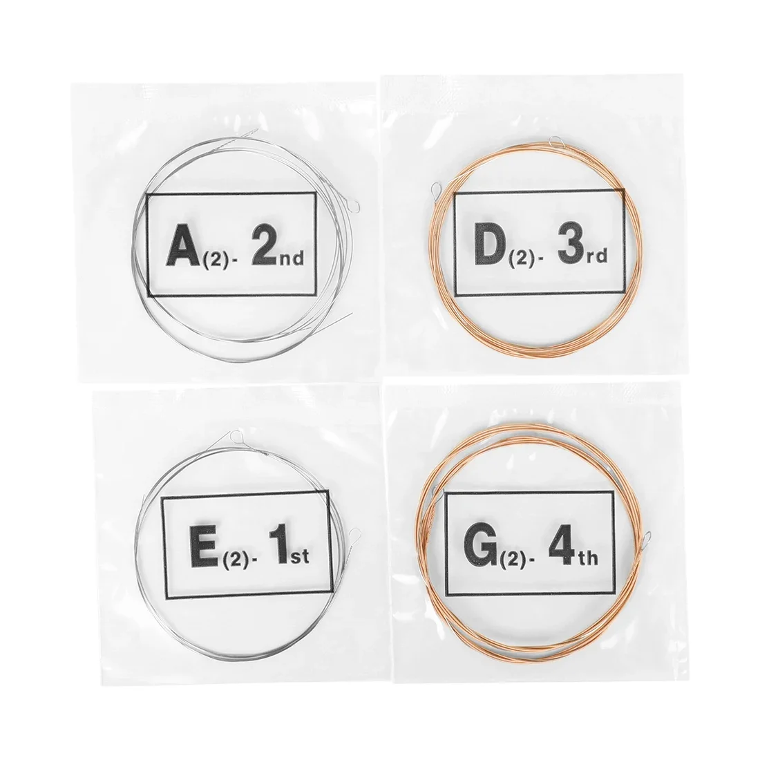 Shuffle SM11 Mandolin Strings Anti-Rust Coated Mandolin Replacement Phosphor Bronze Strings for Mandolin Practice Performance