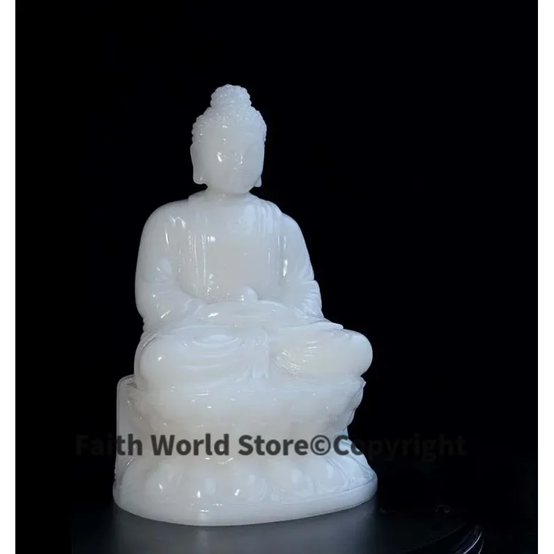 RRP$1500-GUTE Figur Buddha HOME wirksamer Schutz #   Lotus Amitabha Buddha – weiße