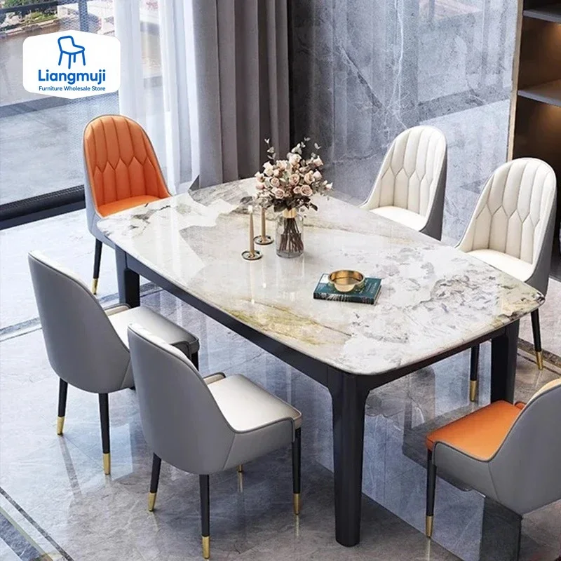 

Terrace Service Dining Table Extending Computer Minimalism Designer Dining Table Reception Juegos De Comedor Trendy Furniture