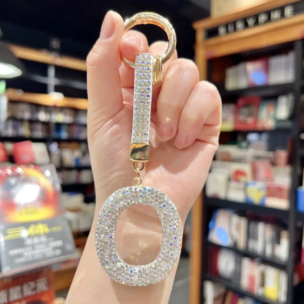 كامل الماس الماس الإنجليزية إلكتروني المفاتيح الإنجليزية حرف A إلى Z كريستال كبير قلادة قلادة فضية #3