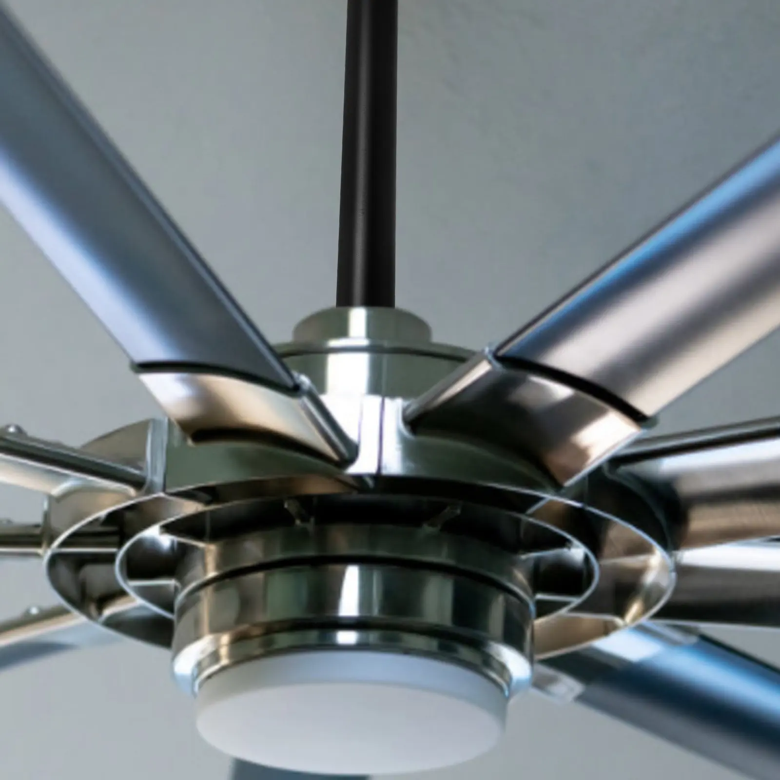 Thickened Iron Ceiling Fan Downrod Extension Rod Heavy Duty Stable Construction Fits Various Fans Simple Elegant Line Design