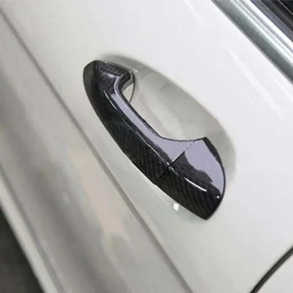 Car Decoration Door Handle Cover For Mercedes Benz W246 W204 W212 X204 W166 W117 Cars Accessories Carbon Fiber Exterior Styling