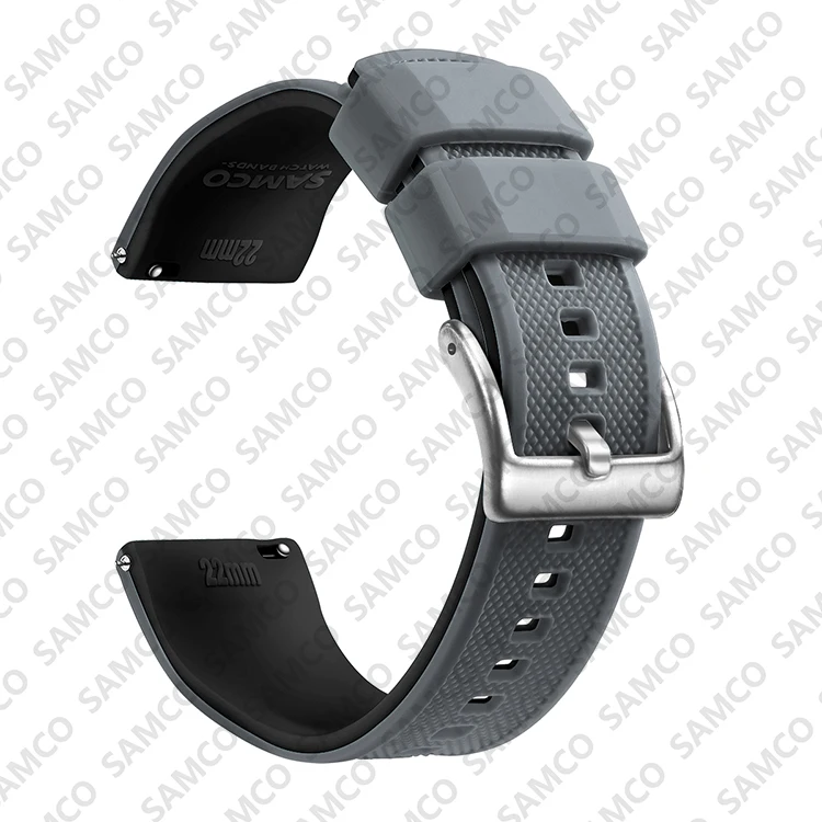 Premium Silikon Uhrenarmband Schnellverschluss Gummi Uhrenarmband 18mm 20mm 22mm Uhrenarmband Uhr Ersatzarmband