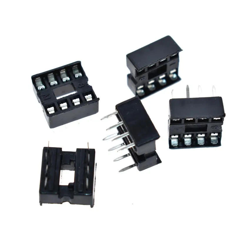 10pcs/lot 6P/8P/14P/16P/18P/20P/24P/28P DIP IC sockets Adaptor Solder Integrated Circuits sockets