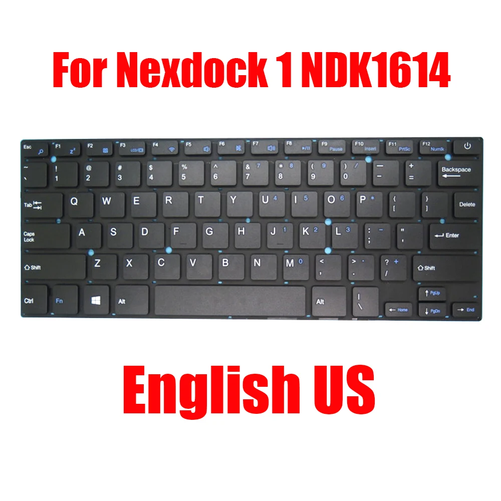 Replacement Laptop Keyboard For Nexdock 1 NDK1614 English US Black Without Frame New