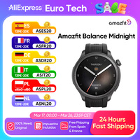 Amazfit Balance Smart Watch Body Composition Sleep Recovery GPS Alexa Bluetooth Calling 14 Day Battery Life 150 Sports for men's