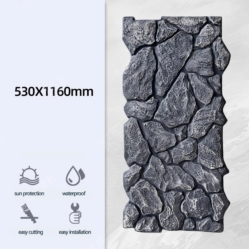 بو لوحة الحائط القلعة نموذج الديكور الداخلي الخارجي استخدام B1 معدل الحريق مواد البناء #3