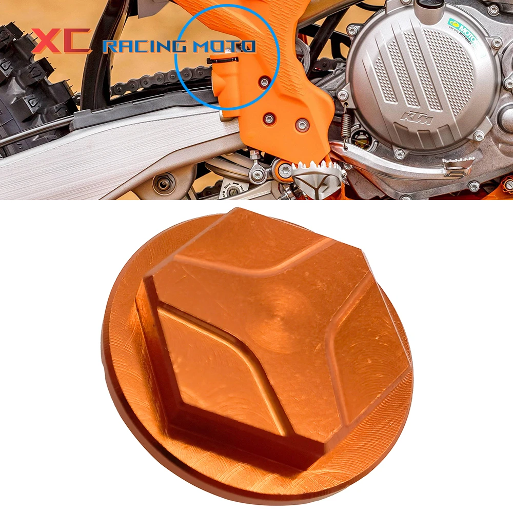 

CNC Rear Brake Fluid Reservoir Cover Cap Fit For SX SXF EXC EXC-F XC XC-W XCR-W XCF TC TE 125 250 350 450 530 Motorcross Enduro