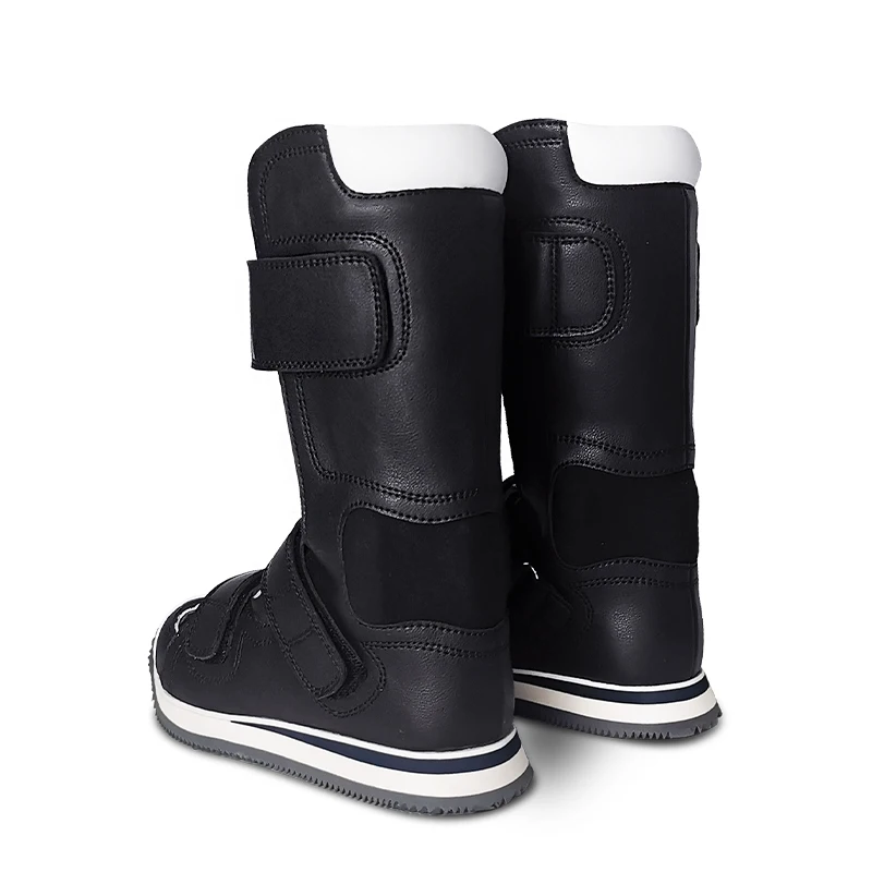 Boys Orthopedic Shoes For Children Genuine Leather Boots Toddler Black Therapy CorreBoys Orthopedic Shoes Genuine Leather Black