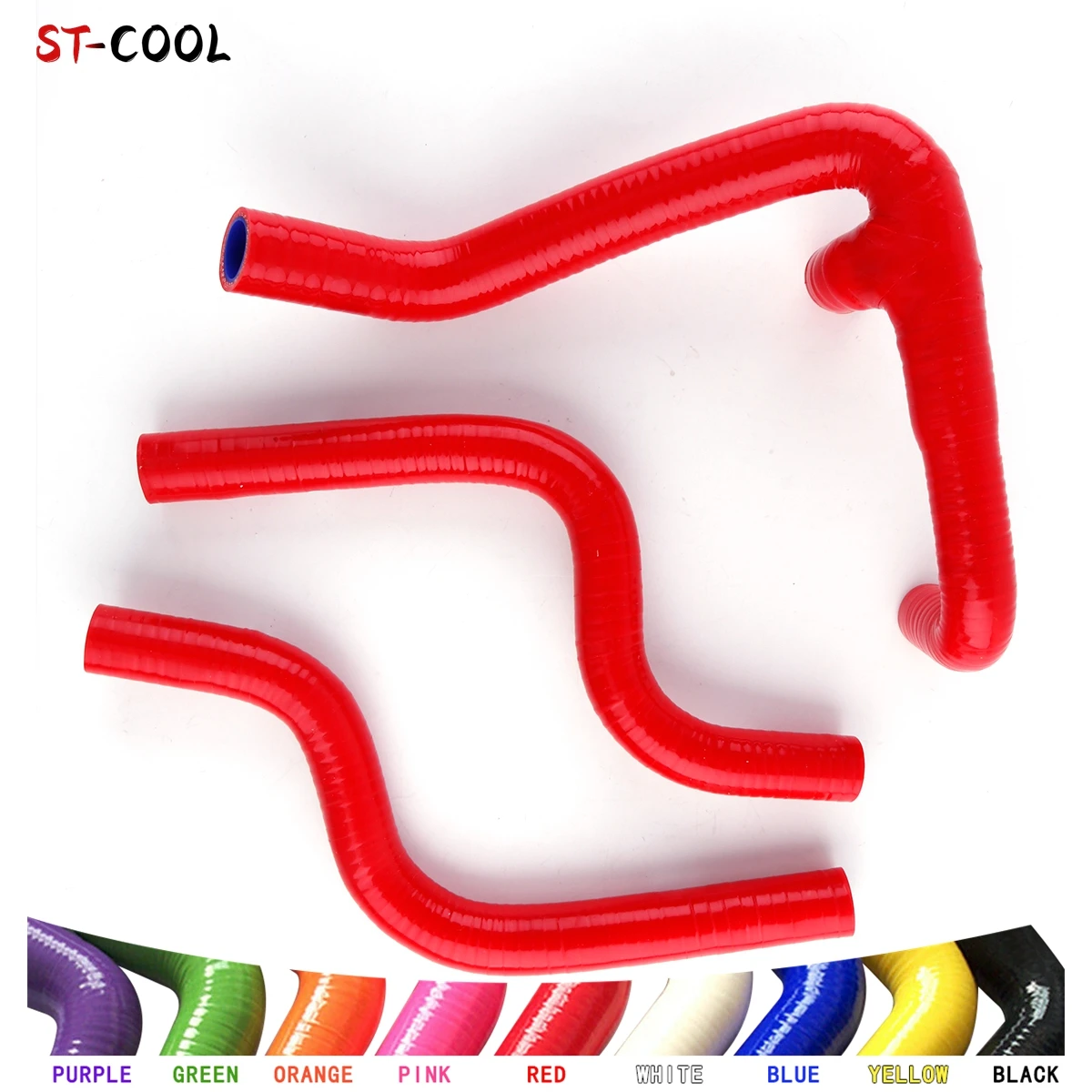 For 2000-2007 Husqvarna CR250 CR 250 360 WR250 WR360 2001 2002 2003 2004 2005 Silicone Radiator Hoses Kit Piping 3Pcs 10 Colors