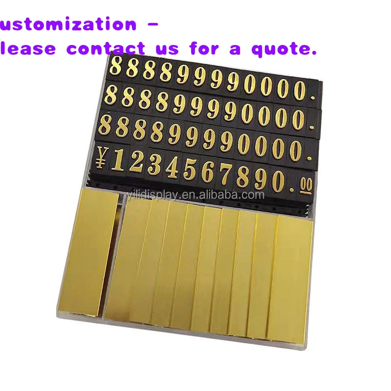 custom.Black Plastic Holder Adjustable Store Counter Stand Retail Jewelry Display Digital Metal