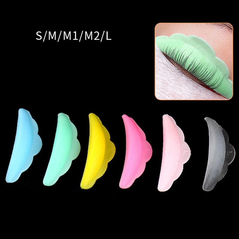 5 pares de almohadillas de silicona para pestañas, almohadilla de levantamiento de pestañas, accesorios de extensión de pestañas 3D reutilizables,
