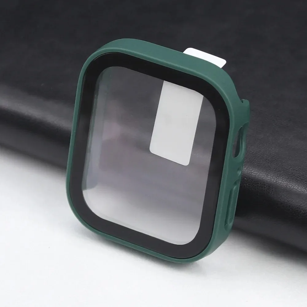 Waterproof 3D Right Angle PC+Glass Case For Apple Watch Series 11 10 9 8 7 6 5 SE Fits 40 41 42 44 45 46mm