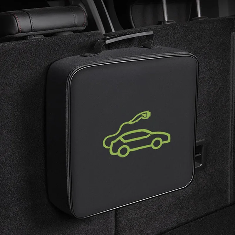 

Electric Car charger Plugs Storage Carry Bag EV Car Charging Cable Sockets Waterproof Fire Retardant Equipment Container
