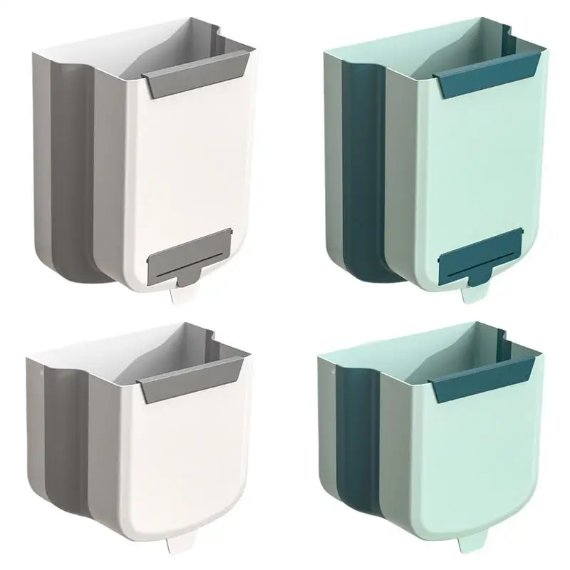 

7L/11L Wall Mounted Trash Can Household Galley Waste Bin Hanging Bathroom Trash Can Food Garbage Bin Kitchen Accessories