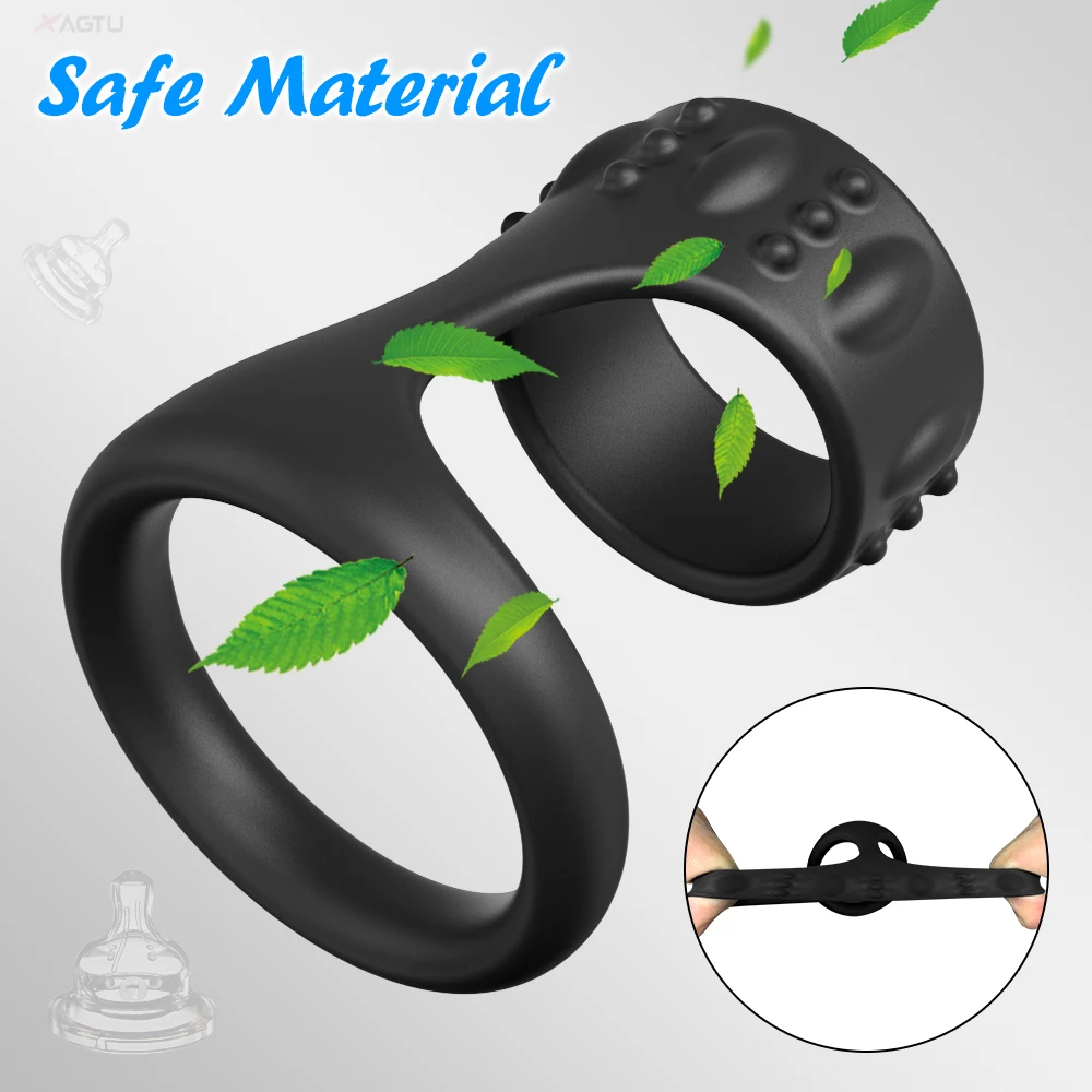 Soft Silicone Penis Ring for Men Ejaculation Delay Male Cock Ring Erection Masturbation Goods for Men Adult Goods for 18+