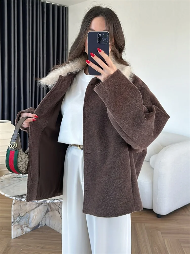 

Tossy зимние свободные куртки-кардиганы для женщин, лоскутное пальто с лацканами и карманами, пальто с меховыми перьями, женские модные куртки