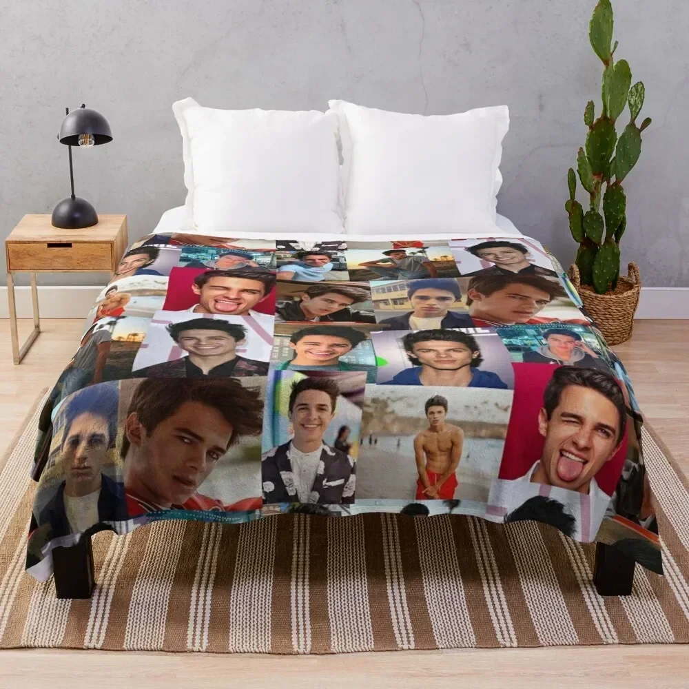 

Brent Rivera Collage Artwork Throw Blanket Fashion Sofas Stuffeds For Baby Thermals For Travel Blankets