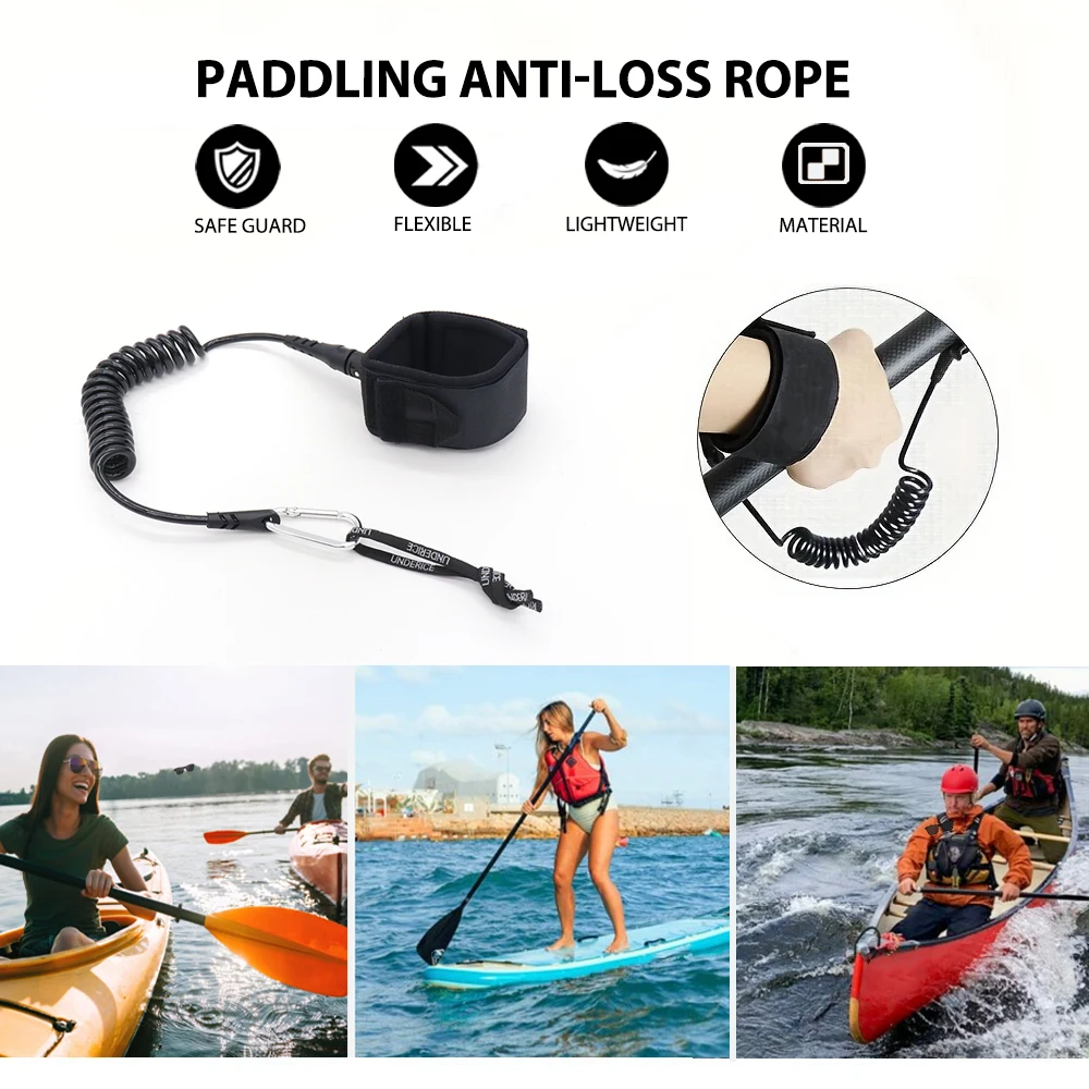 5FT 5MM Surf Leash Hand Touw Surfplank Leash SUP Board TPU Roestvrij Wartels Opblaasbare Paddle Board Longboard Accessoire