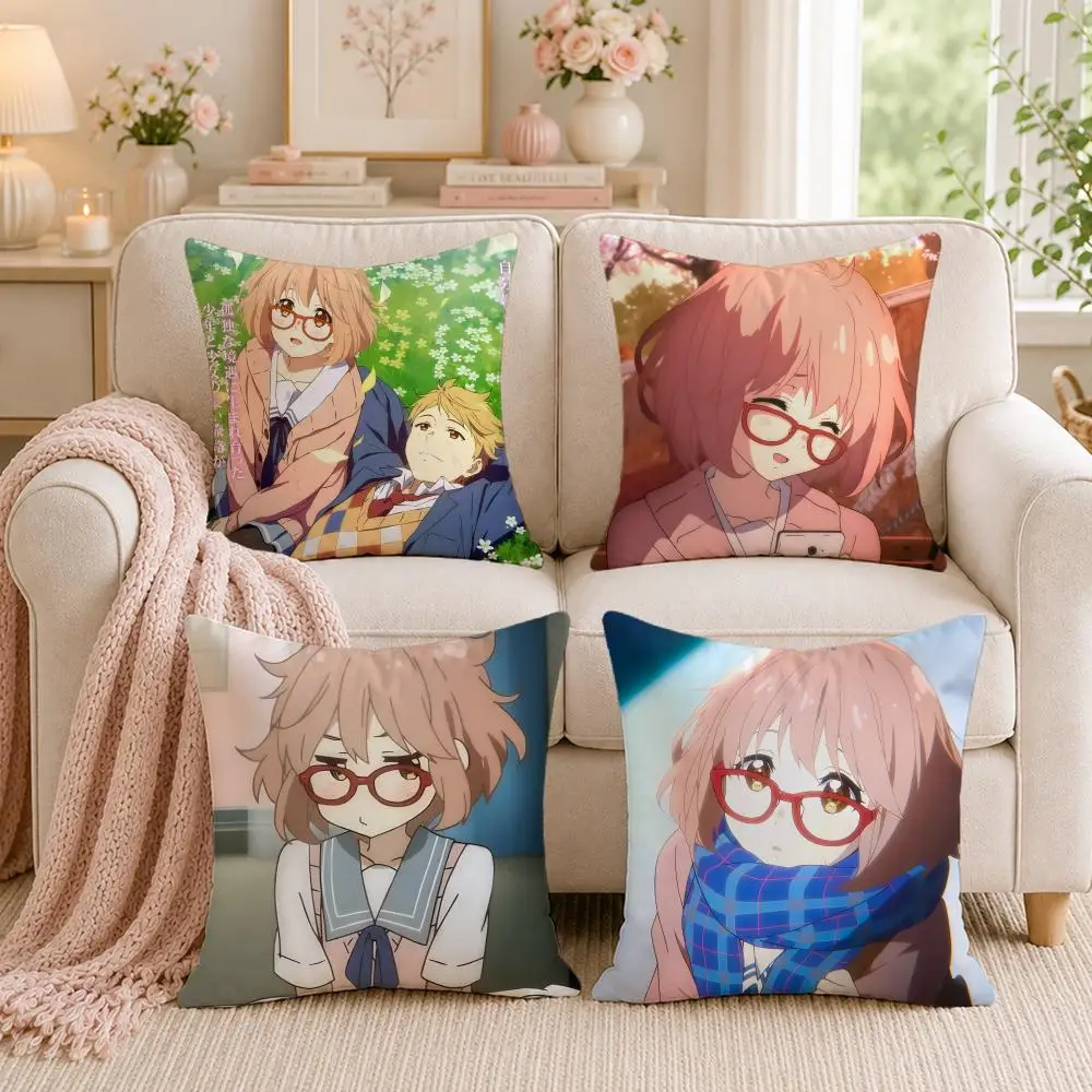 Supernatural Anime B-Beyond the BoundaryS Cushion Cover Double-Sided Printed Pillow Cover Hypoallergenic Dust-Mite Proof