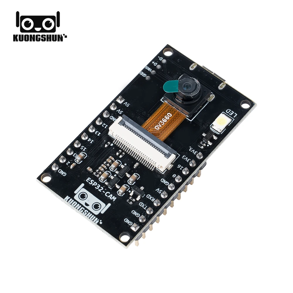 KUONGSHUN ESP32-CAM WiFi Module Camera Module Development Board ESP32 with Camera Module OV2640 2MP For Arduino