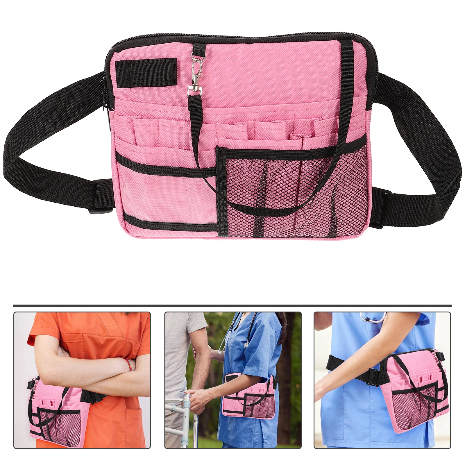 

Doctor and Nurse Visit Portable Belt Bag (pink) Tool Storage Pouch Waist for Rib