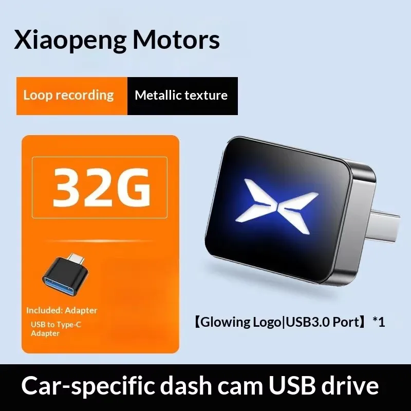 USB Flash Drive For Xpeng P7 Plus G6 G9 X9 GX Car DVR Sentry Mode Storage U Disk Auto Interior Accessories
