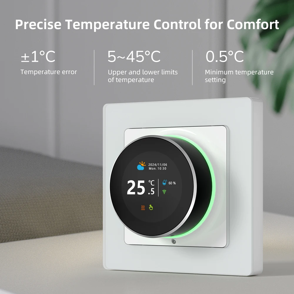 AVATTO Tuya WiFi Smart Knob Thermostat Electric Heating Water Gas Boiler Temperature Controller Works With Alexa Google Home