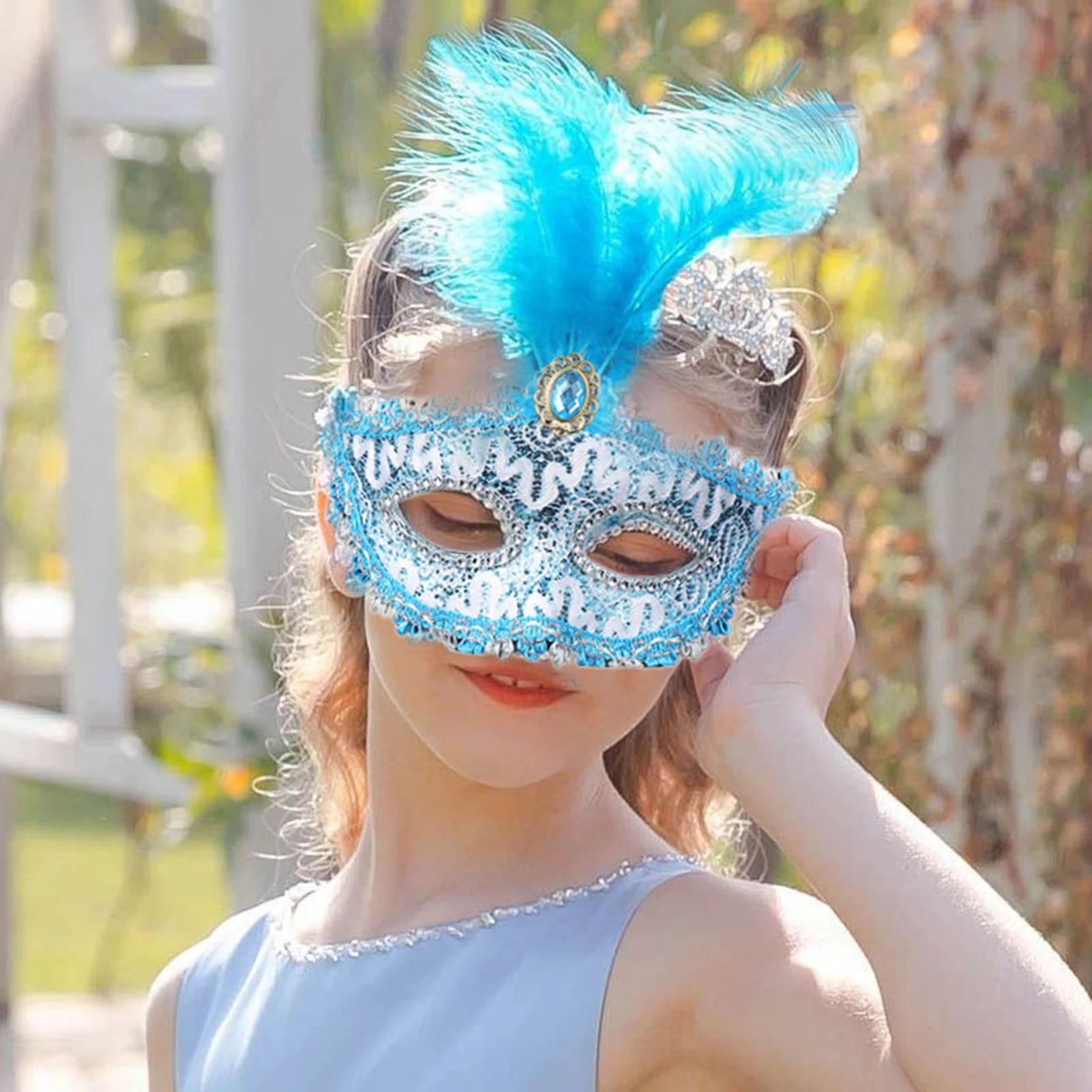 Accessori moda Fascia per capelli Copricapo indiano con piume di pavone Copricapo per capelli Fascia per adulti e bambini Carnevale di Halloween