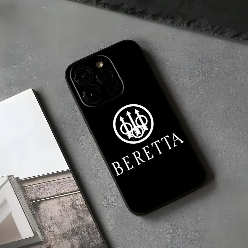 Gun Beretta Phone Case for iphone 16 15 12 14 se 2022 pro max 11 13 xr x xs mini plus personalized pattern funda shell cover