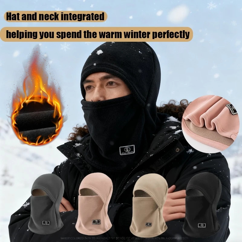 1 Stück Winter warme Sturmhaube Skimaske für Männer, Vollgesichtsmaske Winter Fleeced winddicht kaltes Wetter im Freien Abdeckung warme Skullcaps